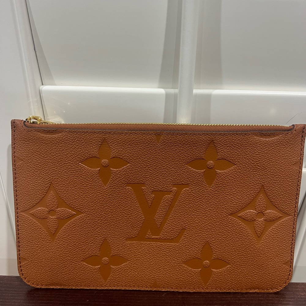 Louis Vuitton Tan Clutch Wristlet